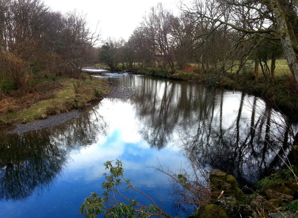 Top end of Hazel Dub at Knott End, Cumbrian Esk