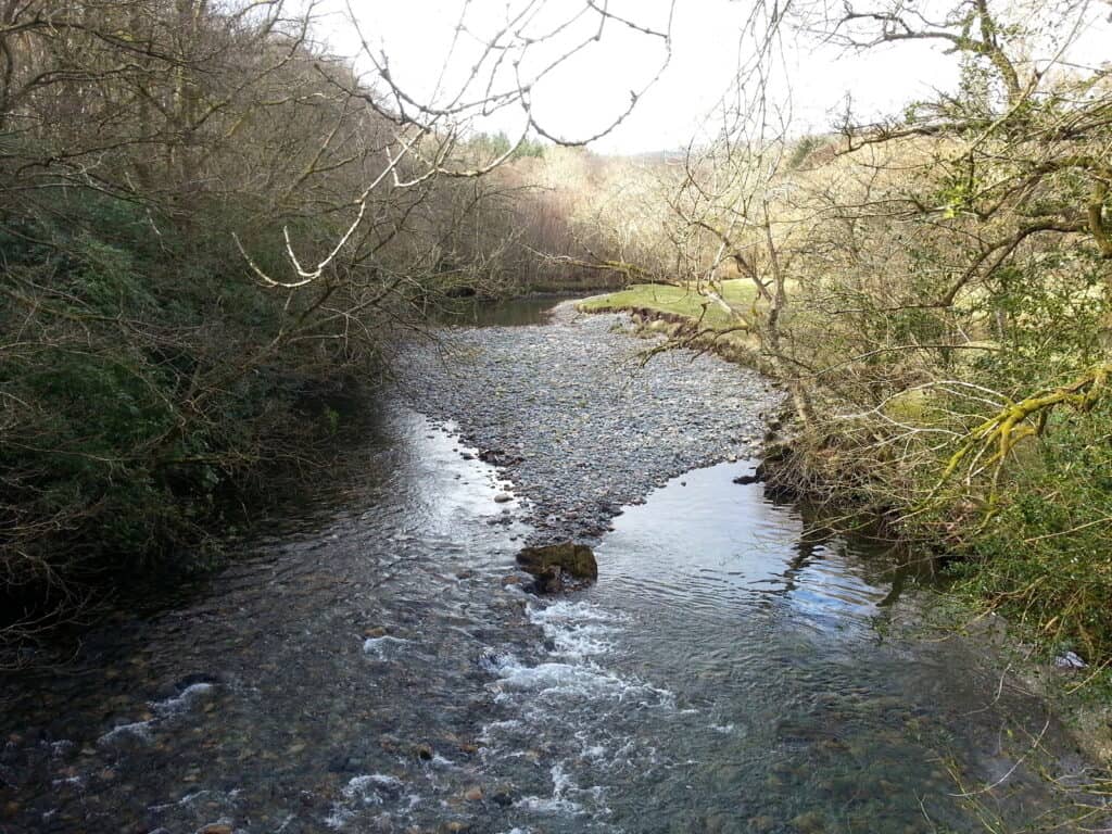 The River Esk upstream of Lord's Bridge Eskdale