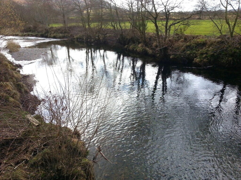 Hinning House Bridge Pool on the River Esk