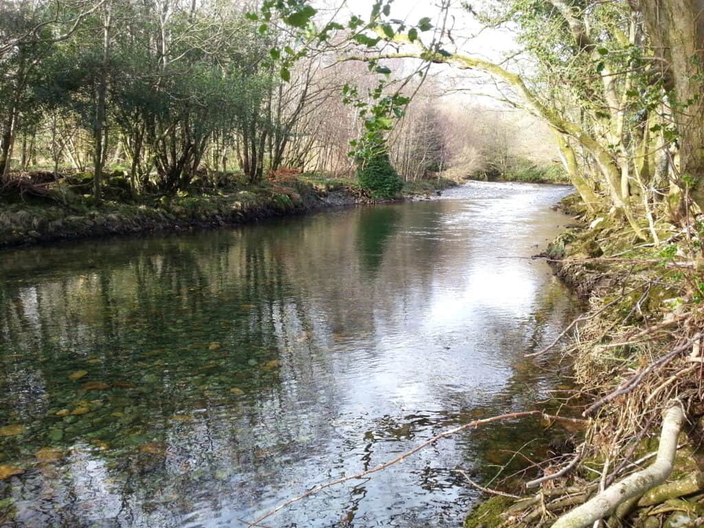 Cumbrian Esk near Eskdale Green