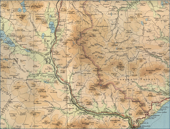 Map of River Helmsdale