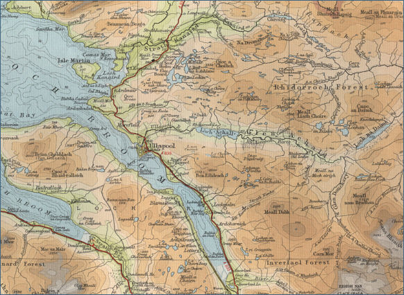 Ullapool River Fishing Map